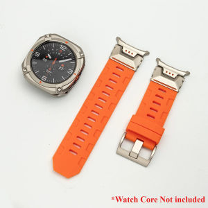 Silicone Strap Metal Case for Samsung Galaxy Watch Ultra Luxury Men Sport Band for Galaxy Ultra 2025 No Gaps Curved End Bracelet