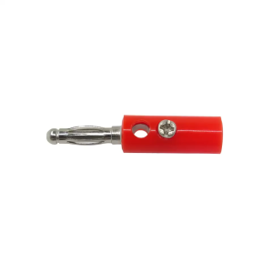 ( 5 chiếc ) Jack bắp chuối đực 4mm mạ vàng màu đỏ