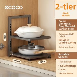 ecoco | Multi-functional Stainless Steel Pot Organizer Rack