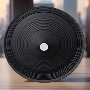 Daun Speaker 12 Inchi coil 33mm Hitam  Garis Tebal 3 Gelombang