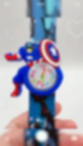 (K31) Jam Tangan Budak / Captain America Cartoon Kids Watch