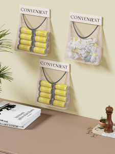 evesigar | Wall-Mounted Large Capacity Garbage Bag Storage Net