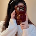 3D Teddy Bear Suitable For iPhone 16 14 Pro Max 12 11 15 Silicone Fall Protection Case. 