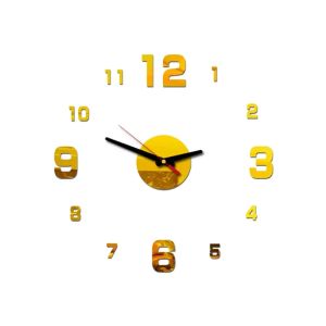 Luminous Decoration Digital Wall Clock Homes DIY Watches Frameless Decoration for Bedroom Families Living Room Stereo Led