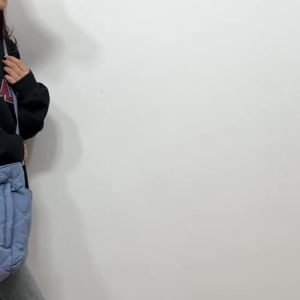 33[Fashion Park]{New}Women Quilted Tote Bag Large Capacity Puffer Hobo Handbag Soft Fluffy Crossbody Bag Padded Shoulder Bag Commuting Bag