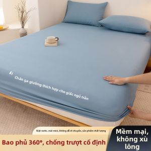 MANCAI | Bộ 3 Chiếc Drap Nệm Toàn Phần Chống Trượt Bằng Cotton Có Thể Giặt