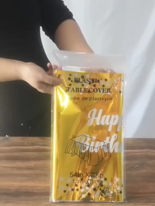 [In stock]137*183cm Happy Birthday Waterproof Disposable Tablecloth For Party Decorations Table Cloth Cover