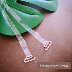 🇲🇾(Ready Stock KL) (1 Pair) 1.2cm Clear Lady Invisible Transparent Strap Adjustable Dinner Anti-Slip Bra Set Hook Shoulder Straps