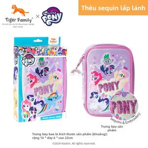 Tiger Family | Bao Đựng Bút Dung Lượng Lớn Cho Bé Gái Bé Trai My Little Pony