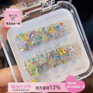 Lilynail Handmade Nail Art Stickers Sweet Dream Garden Collection New 2025 Elegant Nail Tips Wearable False Nails Gentle Colors