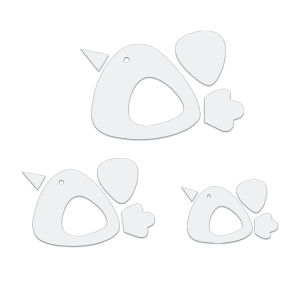 YOMDID 12pcs Chicken Pattern Quilting Template DIY Transparent PET Sewing Template Quilting Tool with Fabric Chicken Design