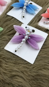 Traditional Dragonfly Hair Clip Elegant Side Accessory for Braids & Buns