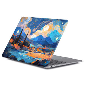 Oil Paint Print Laptop Case for MacBook Pro 14 M4 2024 Case A3401 M3 M2 Pro 14 Shell for MacBook Air 13 13.6 15 A3241 2025 Case