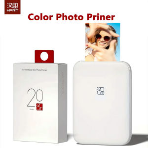 HPRT MT53 Color Photo Printer 2x3 Inch Sticky-Backed Paper Pocket Bluetooth Print Instant Photo Printer Sticky-Backed Paper Bag
