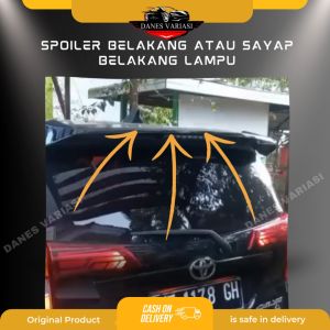 SPOILER ALL NEW AVANZA/XENIA 2012 -2017 SPOILER WITH LAMP ALL NEW AVANZA/XENIA BISA REQUEST WARNA BAHAN ABS PLASTIK