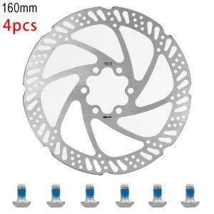 160mm Disc Brake 6 Holes for BURN E2 MAX Electric Scooter Rotor Disc Brake With Screws Durable Stainless Steel Kickscooter Parts