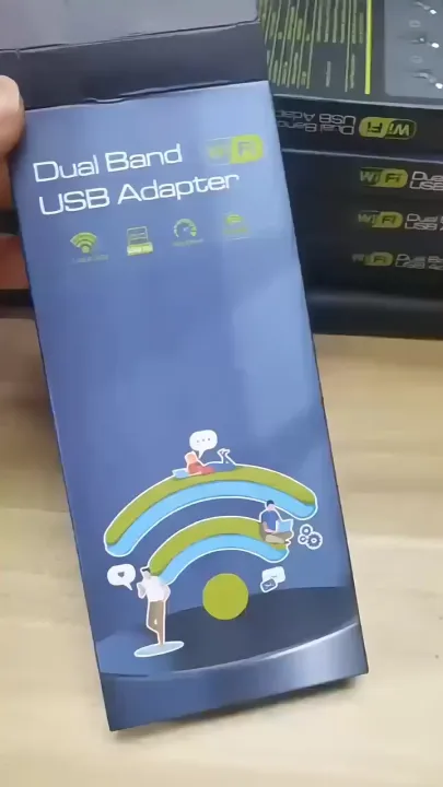 【เร็วกว่าจรวด】⚡ตัวรับ wifi แรง 6500Mbps (2.4GHz-5.8GHz USB 3.0) Dual ...