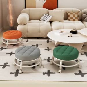 Kids Stool low Chair with Wheels home sofa seat children rolling stool chair Children stool