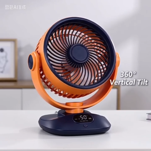 【SG】🔥Desk oscillation Fan Rechargeable home USB silent circulating portable fan summer high wind