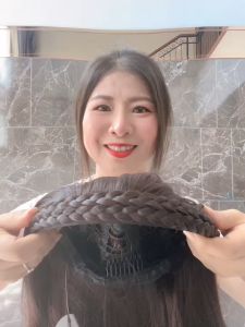 ฮาฟวิก(heart)วิกครึ่งหัวเปียคาด ทรงฟาร่า ผมยาว35Cm สินค้าพร้อมส่งในไทย