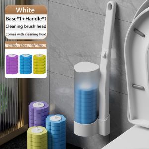 Japan toilet brush disposable toilet cleaning brush toilet decontamination tool set toilet blue flushing tablet