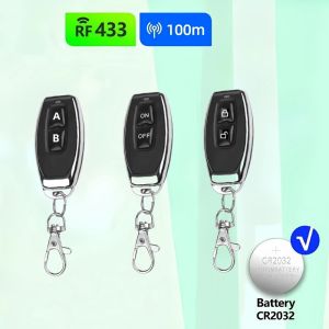 433MHz Learning Remote Control RF Remote Smart Home Transmitter Contro Learning Code EV1527 For Car Gate Garage Door Alarm Key