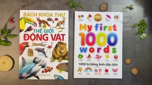 Sách - Combo 2 quyển Từ Điển Anh - Việt - My First 1000 Words + Bách khoa thư về thế giới động vật ( Bìa mềm) (VT)
