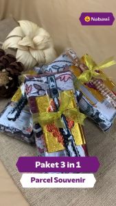 Paket Souvenir 3in1 Sajadah Tasbih Al Quran Saku Oleh Oleh Haji Umroh Tasyakuran Tahlilan