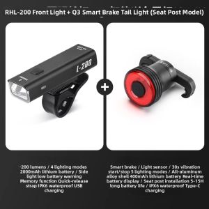 TOSUOD | Strong Light Bicycle Headlight Tail Light Charging Warning Equipment