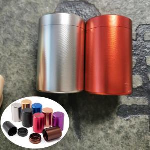 80ML Mini Metal Box Tea Can Aluminum Herb Stash Sealed Can Small Travel Portable Container Jar Sugar Coffee Caddy Organizer