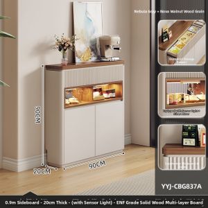 YANGYING | Slim Ultra-thin Solid Wood Kitchen Storage Cabinet 20cm