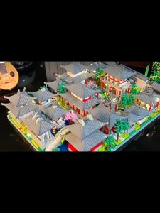 Chinese Style Building Blocks Chinese architecture Palace Model Building Blocks Boys Building Assembling Education