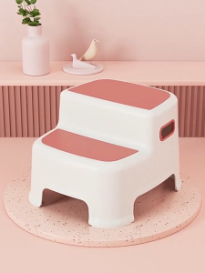 Ideal Mall เก้าอี้ในห้องน้ำ สตูลวางเท้าเด็ก เก้าอี้เด็ก บันไดรองเหยียบขึ้นชักโครกเด็ก บันได 2 ชั้น วัสดุพีพีคุณภาพสูง ปลอดภัยและไม่มีกลิ่น