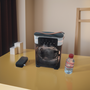 Quạt phun sương mini 3 tốc độ gió và 5 lỗ phun sương thế hệ mới