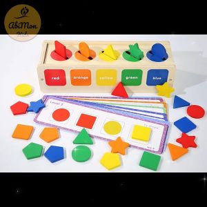 Bộ Thả Hình Khối Và Màu Sắc Cho Bé || có kèm sẵn thẻ thử thách logic || giúp Bé phát triển tư duy phân tích hình ảnh