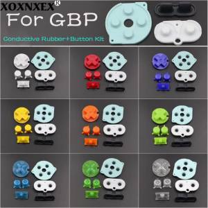 Multi‑Color Replacement Button Set With Conductive Rubber Contact Pads For GBP Game Console Repair Parts