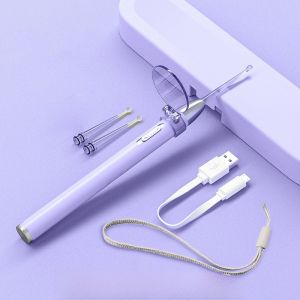 Glowing Ear Spoon Baby Safety Ear Tweezers Soft Head Ear Cleaning Tool Childrens Special Tool Visible Light Ear Dredging