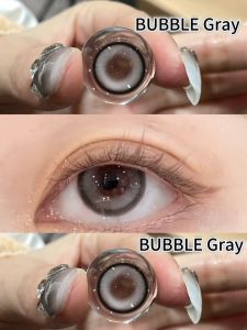 UYAAI SOFTLENS BUBBLE Gray Matasoftlens Mata Korea LENSA KONTAK Warna Diameter 14.5mm MINUS 0-6.00 USE 6 Month