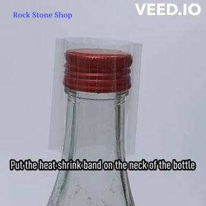 Shrinkable Plastic Cap Sealer Transparent [Cap Diameter 145mm to 250mm] PVC Heat Shrink Bands Cap Seal For Jars Cap Bottles Penutup Balang Botol | 热收缩塑胶包装纸 | 热缩膜