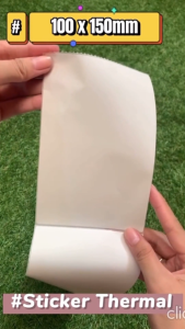 Thermal Label Roll Paper Barcode 100x150 / 78x100 / 60x30 / 100x50 mm Kertas Sticker Isi 500 Pcs Thermal A6
