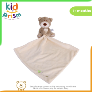 Chăn Ngủ Kèm Búp Bê Gấu Cho Bé - Chăn Bông Mềm Mại Kèm Đồ Chơi Cầm Nắm Cho Trẻ Sơ Sinh