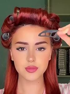 3-Piece Eye Makeup Kit - Eyeshadow Brushes & Molds Quick Templates for Beginners Easy Professional Look Anytime