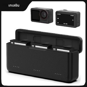 TELESIN 30W PD Fast Charger สําหรับ DJI OSMO 360 Action 5pro 3 ช่องแบตเตอรี่กล่องชาร์จสําหรับ DJI OSMO Action 5pro 360