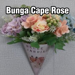 Bunga Tangkai Hias Cape Rose Mix Plastik Artificial Ornamen Dekorasi Meja Ruangan Rumah COD PBP146