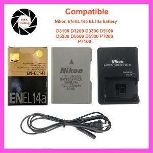 EN - EL14a or EN EL 14a Battery For NikonD3100 D3200 D3300 D3400 D3500 D5100 D5200 D5300 D5500 D5600 Df DSLR Coolpix P7000 P7100 P7700 P7800