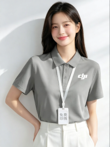 ZUOSALUN | Custom Logo Ice Silk Polo Short Sleeve T-shirt