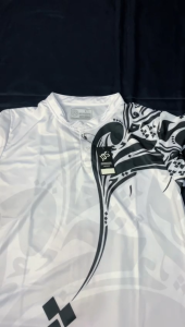 Jersey Polo Koko Pria Dewasa Motif Etnik Modern Lengan Pendek/Lengan Panjang