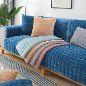 Thân thiện với da bọc ghế sofa 1/2/3/4/chỗ ngồi & L Hình dạng cắt bọc ghế tay vịn tựa lưng Bìa Bọc ghế sofa vải to sợi kết hợp chống trượt bọc ghế sofa rửa Bọc ghế sofa bằng vải bông Bọc ghế sofa