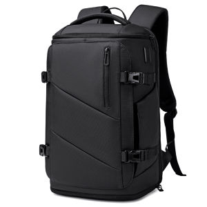 FENRUIEN Mens Backpack Work Wind Commuter wind 16-inch laptop backpack Multi-layer zipper strap individual shoe bin backpack