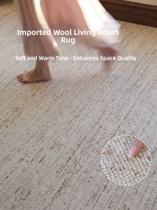 Minimalist Striped Wool Blend Rug